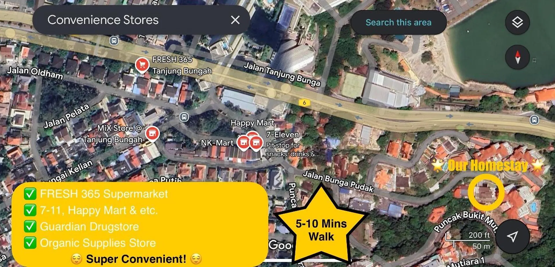 Holiday home Prime Location - 5 Mins Walk To Shops & Eateries! Villa Tanjung Bungah